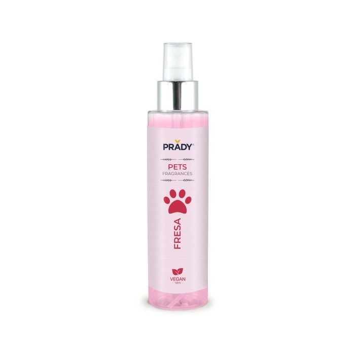 Prady Perfume Para Mascota Fresa - Frasco de 150 ml - Spray Pulverizador