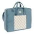 Safta Leaves Maleta de Bebe de 28L - Cremallera Doble - Bolsillo Frontal - Bolsillos Internos - Interior Acolchado - Bandolera Ajustable - Asas Superiores - 500x140x400mm - Color Azul