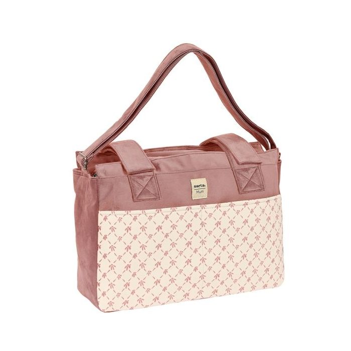 Safta Marsala Bolso de 17.94L - Adaptable al Carrito - Bolsillos Frontales - Compartimento con Cremallera - Organizador Interior - Bandolera Ajustable - Interior Forrado - 460x150x260mm - Color Rosa