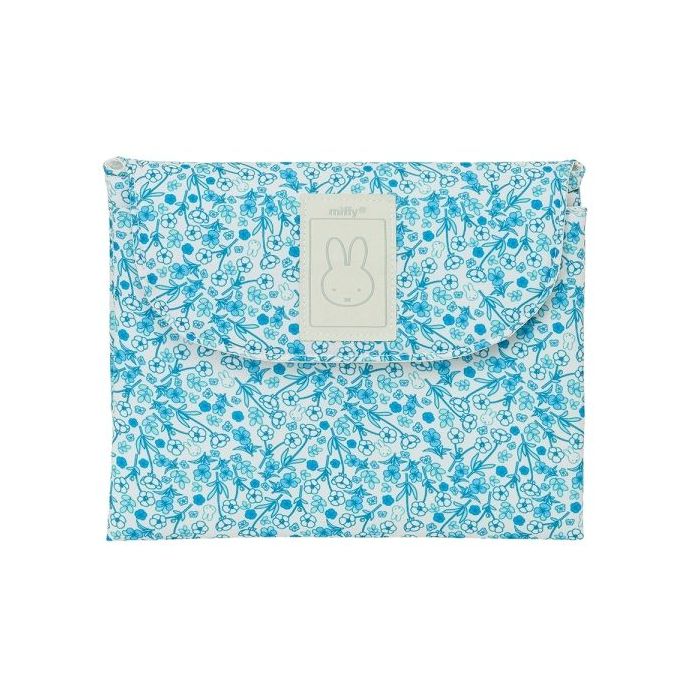 Safta Miffy Mum Garden Cambiador de Bebe Plegable - Repelente de agua - Compacto - Facil de Limpiar - 400x500mm - Color Azul Claro