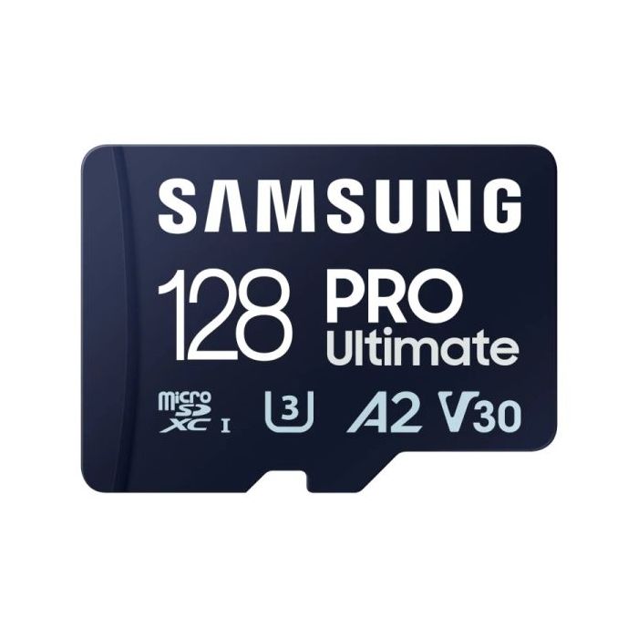 Samsung PRO Ultimate Tarjeta Micro SDXC 128GB UHS-I U3 A2 V30 con Adaptador SD