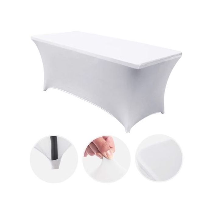 Sungarden Funda Para Mesa de Resina 180x74x74cm - Color Blanco