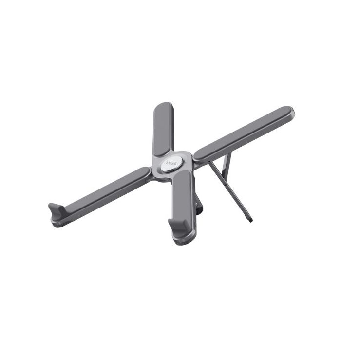 Trust Macy Soporte Plegable para Portatiles - Soporta Hasta 20Kg - Portatiles Hasta 17.3" - Cuerpo de Aluminio