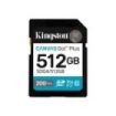 Kingston Tarjeta SDXC 512GB UHS-I U3 V30 Clase 10 200MB/s Canvas Go Plus