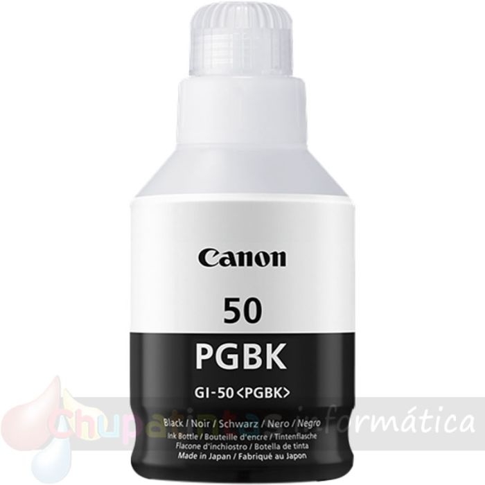 Canon GI50 Negro Botella de Tinta Original - GI50PGBK/3386C001