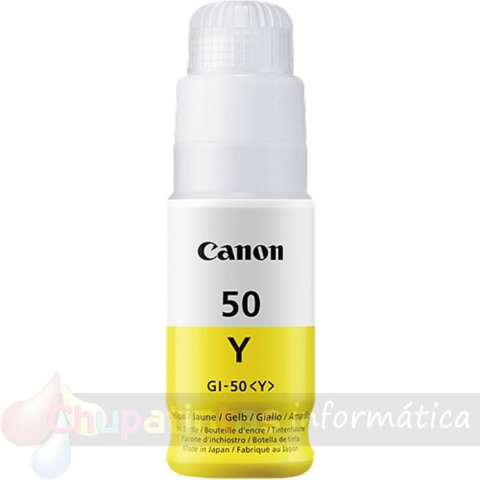 Canon GI50 Amarillo Botella de Tinta Original - GI50Y/3405C001