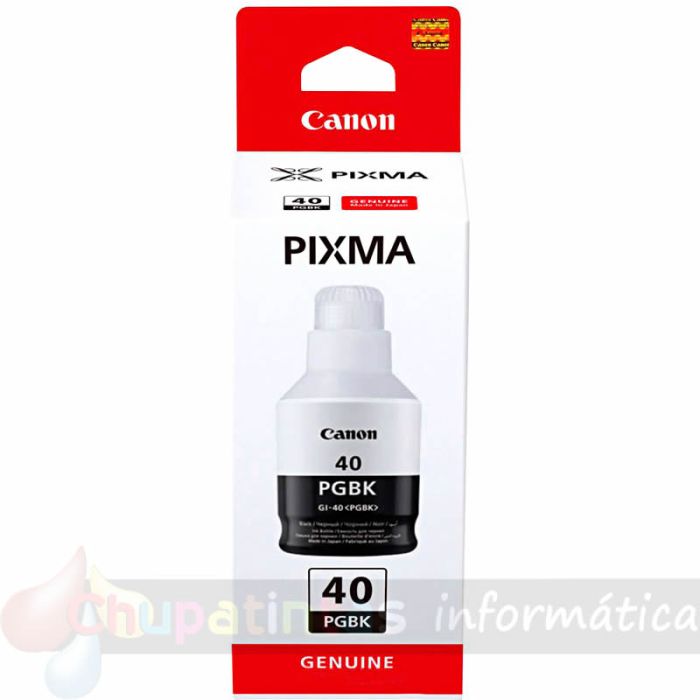 Canon GI40 Negro Botella de Tinta Original - GI40PGBK/3385C001-1