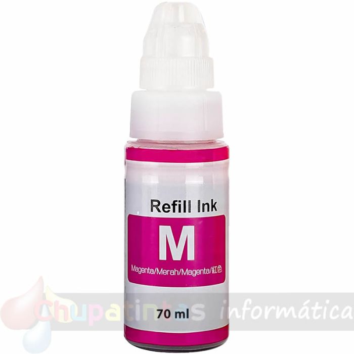 Canon GI40/GI41/GI43/GI46/GI490/GI50/GI51/GI53/GI55/GI56/GI590 Magenta Botella de Tinta Genérico