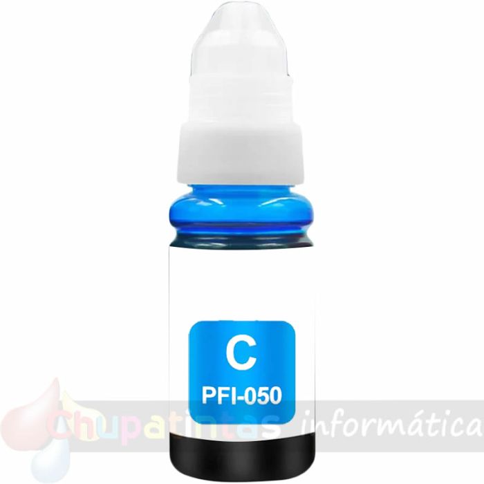 Canon PFI050 Cian Botella de Tinta Pigmentada Genérico - Reemplaza PFI050C/5699C001