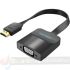 Vention Cable Conversor HDMI Macho a VGA Hembra con Jack 3.5mm - 0.15m - Color Negro-1