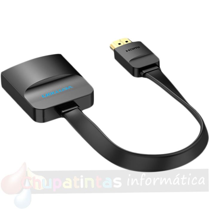 Vention Cable Conversor HDMI Macho a VGA Hembra con Jack 3.5mm - 0.15m - Color Negro-2