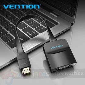 Vention Cable Conversor HDMI Macho a VGA Hembra con Jack 3.5mm - 0.15m - Color Negro-3