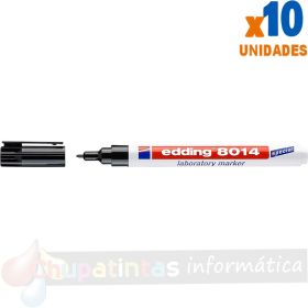 Edding 8014 Rotulador Permanente Especial Laboratorio - Punta Redonda 1mm - Color Negro-1