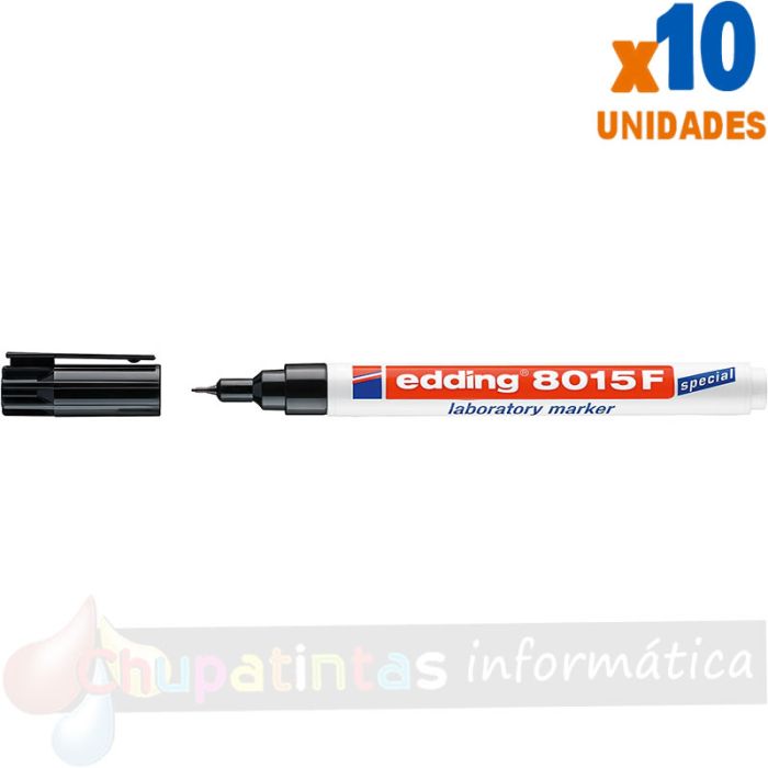 Edding 8014 Rotulador Permanente Especial Laboratorio - Punta Redonda 0.75mm - Color Negro-1
