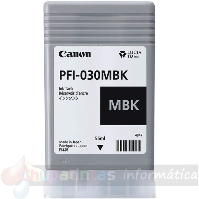 Canon PFI030 Negro Mate Cartucho de Tinta Original - 3488C001-2