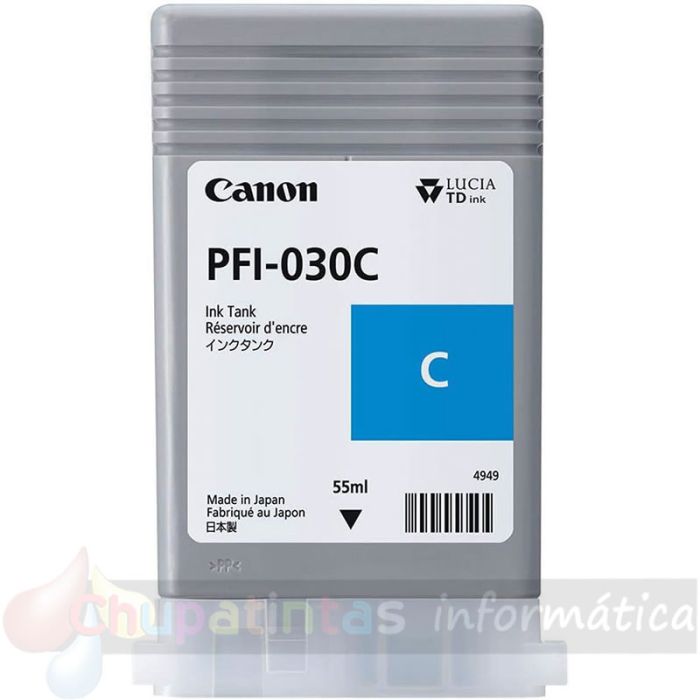 Canon PFI030 Cian Cartucho de Tinta Original - 3490C001-1