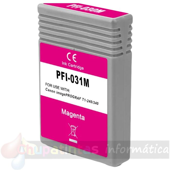 Canon PFI031 Magenta Cartucho de Tinta Pigmentada Genérico - Reemplaza 6265C001