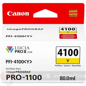 Canon PFI4100 Amarillo Cartucho de Tinta Original - PFI4100Y/6780C001