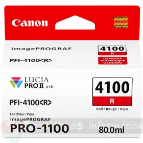 Canon PFI4100 Rojo Cartucho de Tinta Original - PFI4100R/6785C001