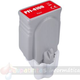 Canon PFI4100 Rojo Cartucho de Tinta Pigmentada Genérico - Reemplaza PFI4100R/6785C001