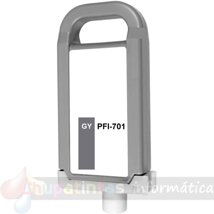 Canon PFI701/PFI301 Gris Cartucho de Tinta Genérico - Reemplaza 0909B001/1495B001