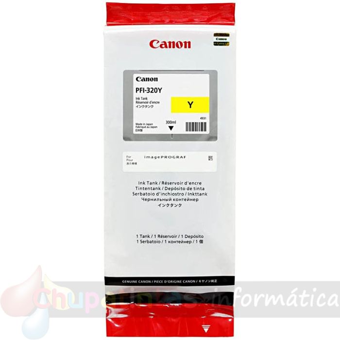 Canon PFI320 Amarillo Cartucho de Tinta Original - 2893C001-1