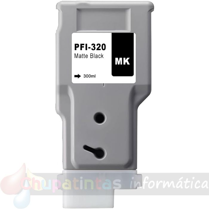 Canon PFI320 Negro Mate Cartucho de Tinta Pigmentada Genérico - Reemplaza 2889C001
