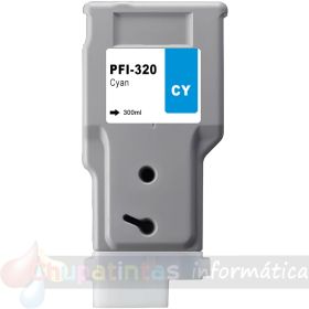 Canon PFI320 Cían Cartucho de Tinta Pigmentada Genérico - Reemplaza 2891C001