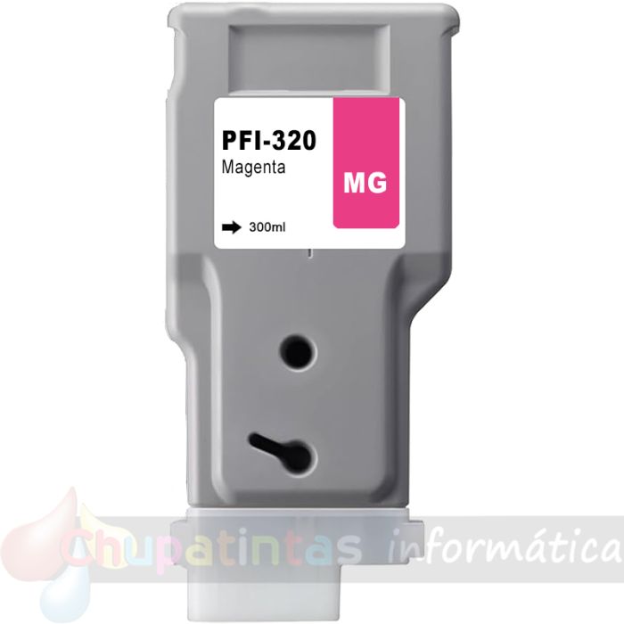Canon PFI320 Magenta Cartucho de Tinta Pigmentada Genérico - Reemplaza 2892C001