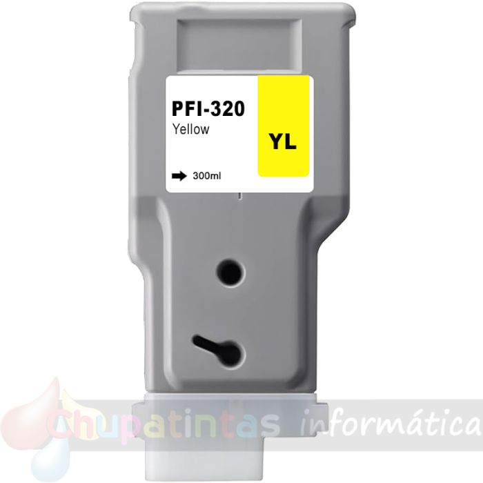 Canon PFI320 Amarillo Cartucho de Tinta Pigmentada Genérico - Reemplaza 2893C001