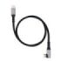 Nanocable Cable USB-C Macho Acodado 90º - Soporta hasta 100W - Longitud 0.5m - Velocidad de Transferencia hasta 10Gbps - Resolucion 4K - Algodon Trenzado - Color Negro