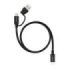 Nanocable Cable USB-C Macho - Soporta hasta 60W - Longitud 1m - Velocidad de Transferencia hasta 10Gbps - Resolucion 4K - Adaptador USB-A Integrado - Color Negro