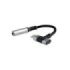 Nanocable Cable Adaptador de Audio USB-C a Jack 3.5mm - Longitud 10cm - USB-C Hembra Adicional para Carga Simultanea - Color Negro y Gris