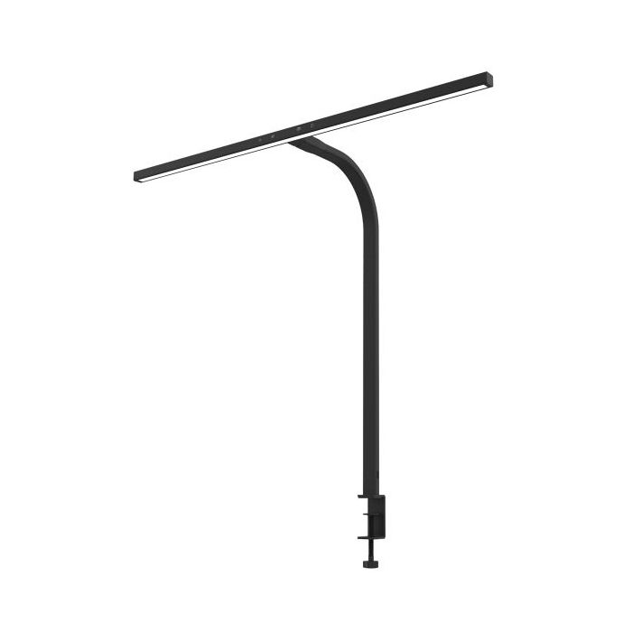 Unilux Strata Clamp Lampara LED de Escritorio con Abrazadera - Iluminacion Asimetrica - Color Negro
