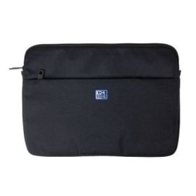 Oxford Young Proof B-Case Funda para Portatiles hasta 16" - RPET Reciclado - Bolsillo Frontal con Cremallera - Acolchado y Suave - 375x265x20mm - Color Negro