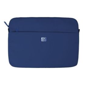 Oxford Young Proof B-Case Funda para Portatiles hasta 16" - RPET Reciclado - Bolsillo Frontal con Cremallera - Acolchado y Suave - 375x265x20mm - Color Azul Marino