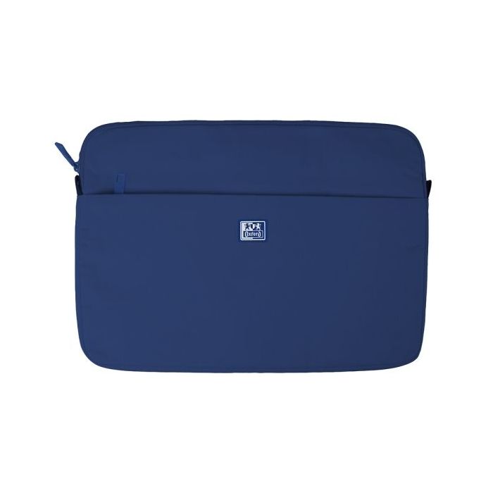 Oxford Young Proof B-Case Funda para Portatiles hasta 16" - RPET Reciclado - Bolsillo Frontal con Cremallera - Acolchado y Suave - 375x265x20mm - Color Azul Marino