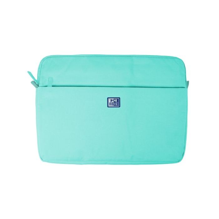 Oxford Young Proof B-Case Funda para Portatiles hasta 16" - RPET Reciclado - Bolsillo Frontal con Cremallera - Acolchado y Suave - 375x265x20mm - Color Menta