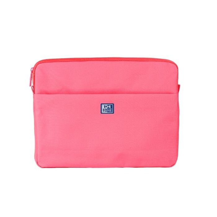 Oxford Young Proof B-Case Funda para Portatiles hasta 14" - RPET Reciclado - Bolsillo Frontal con Cremallera - Acolchado y Suave - 350x265x28mm - Color Sandia