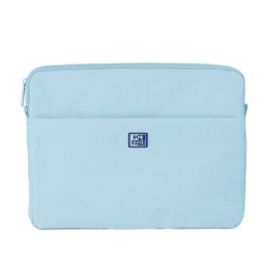 Oxford Young Proof B-Case Funda para Portatiles hasta 14" - RPET Reciclado - Bolsillo Frontal con Cremallera - Acolchado y Suave - 350x265x28mm - Color Azul Claro