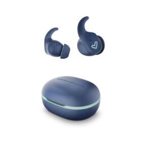 Energy Sistem Arena Auriculares Deportivos - True Wireless - Bluetooth 5.3 - Proteccion Contra Sudor y Salpicaduras - 20 Horas de Autonomia - Sistema de Sujecion SecureFit+ - Color Azul