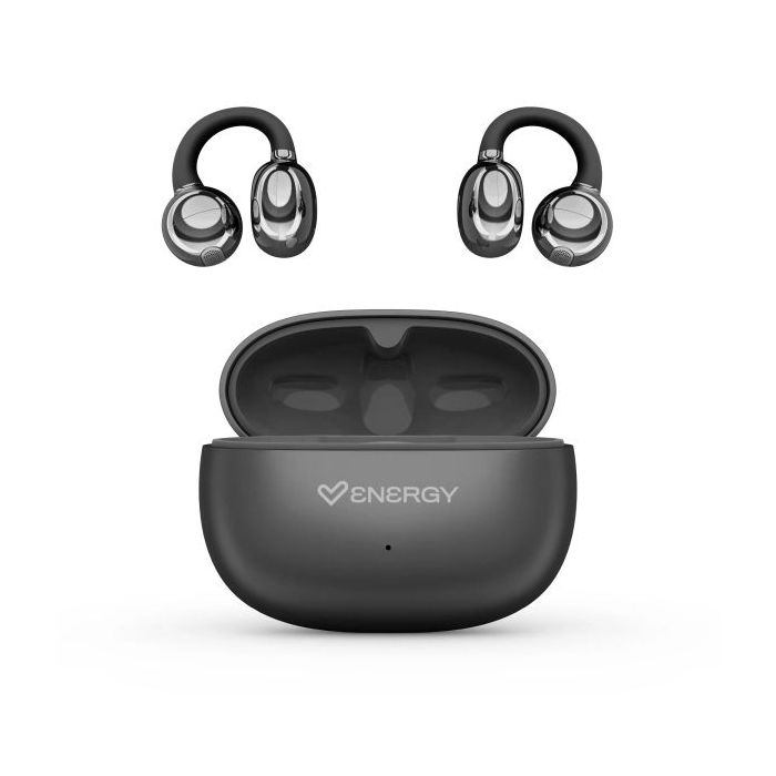 Energy Sistem ChicPods Auriculares True Wireless - Bluetooth 5.4 - 23h Autonomia - Tecnologia Open Sound - Microfono con Reduccion de Ruido - Asistente de Voz Integrado - Diseño Curved-Fit - Color Negro