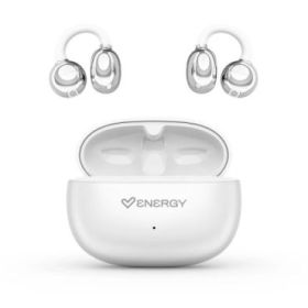 Energy Sistem ChicPods Auriculares True Wireless - Bluetooth 5.4 - 23h Autonomia - Tecnologia Open Sound - Microfono con Reduccion de Ruido - Asistente de Voz Integrado - Diseño Curved-Fit - Color Blanco