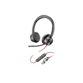 HP Poly Blackwire 8225 Auriculares con Microfono - Cancelacion de Ruido - USB-C/A -  ANC Hibrida Avanzada - Controles en Cable