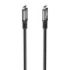 Aisens Cable USB-C Macho - Soporta hasta 100W - Longitud 4m - Velocidad de Transferencia hasta 10Gbps - Resolucion 8K - Aluminio - Color Negro