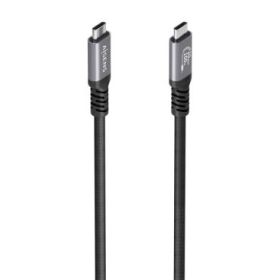 Aisens Cable USB-C Macho - Soporta hasta 100W - Longitud 5m - Velocidad de Transferencia hasta 10Gbps - Resolucion 8K - Aluminio - Color Negro