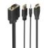 Aisens Cable Conversor SVGA+Audio a HDMI - Longitud 1m - HDMI Macho - HDB15 Macho - Jack 3.5mm Macho - USB-A Macho - Soporta Resoluciones hasta 1080P - Plug and Play - Color Negro