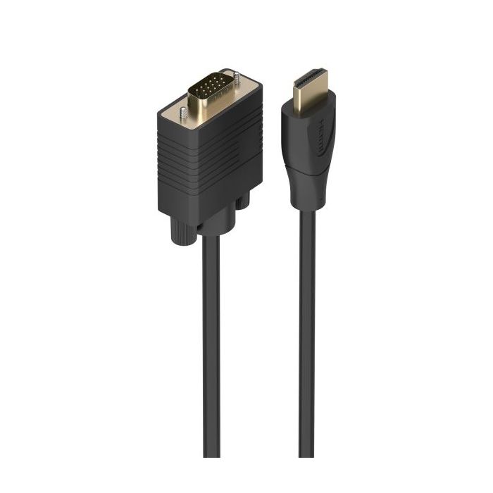 Aisens Cable Conversor HDMI a SVGA - Longitud 1.5m - HDMI Macho - HDB15 Macho - Soporta Resoluciones hasta 1080P - Plug and Play - Color Negro