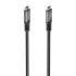 Aisens Cable USB-C Macho - Soporta hasta 240W - Longitud 1.5m - Velocidad de Transferencia hasta 40Gbps - Resolucion 8K - Aluminio - Color Negro