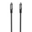 Aisens Cable USB-C Macho - Soporta hasta 240W - Longitud 1.5m - Velocidad de Transferencia hasta 40Gbps - Resolucion 8K - Aluminio - Color Negro